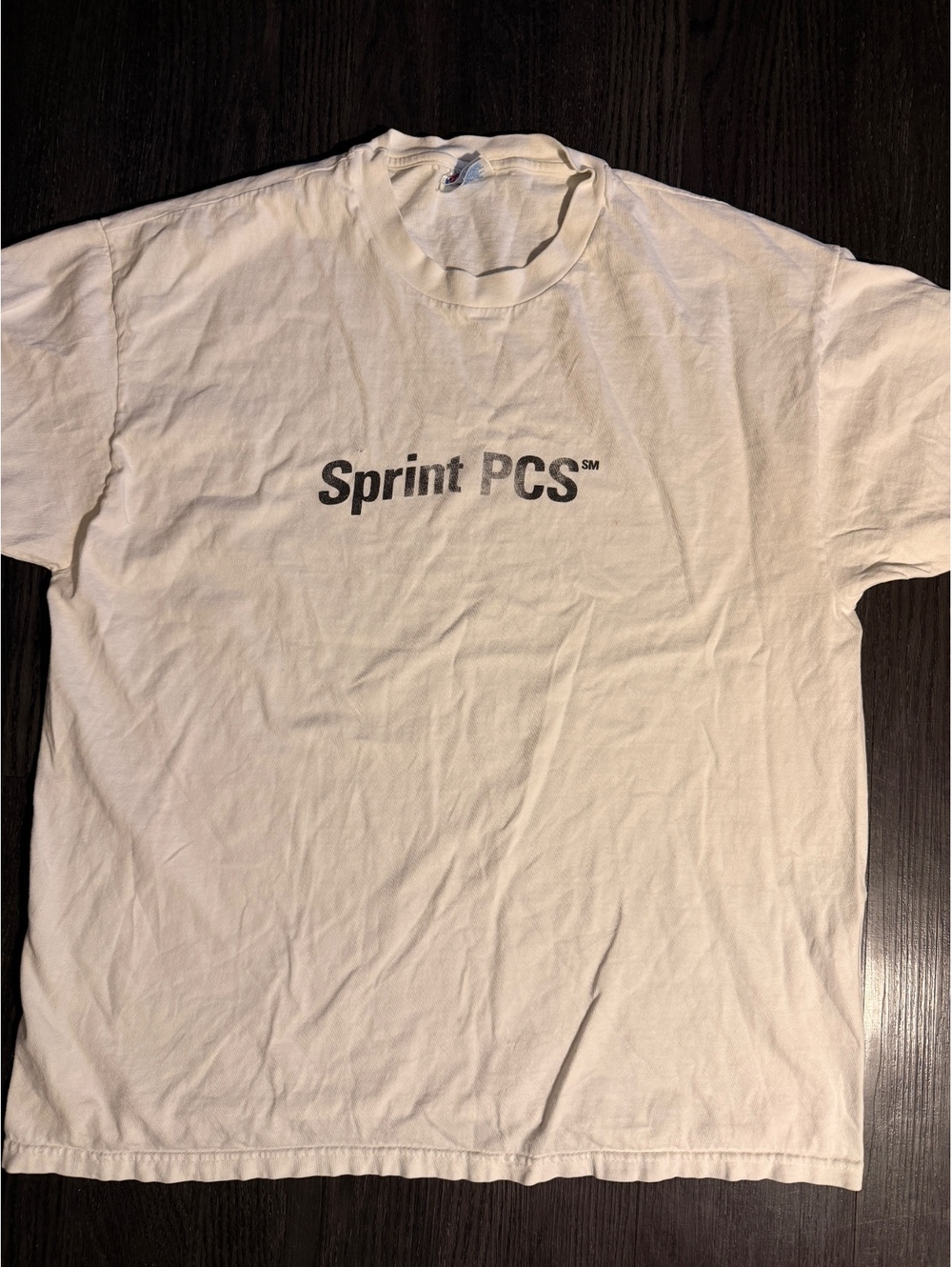 Vintage 90s Sprint PCS Hanes Beefy-T Promo Shirt XL